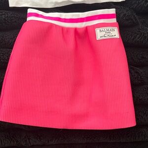 Balmain Vibrant Pink Mini Skirt
